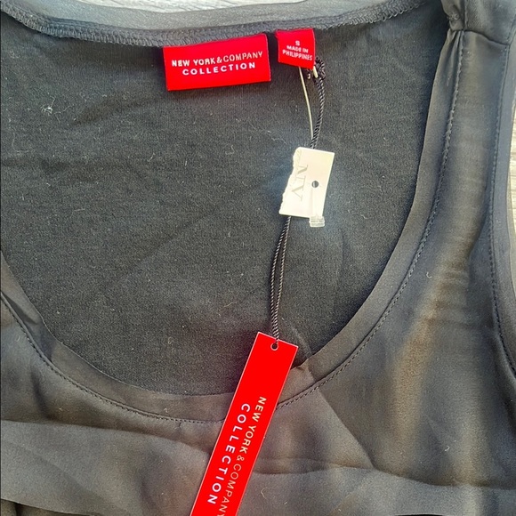 New York & Co Chic Black Sleeveless Dress new with tag - Picture 2 of 6